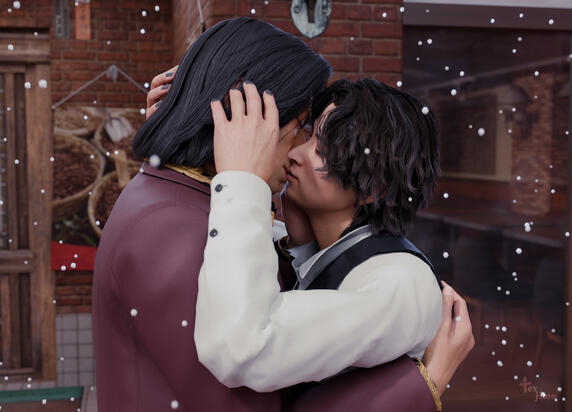 Yes, I'm kissing Nishiki